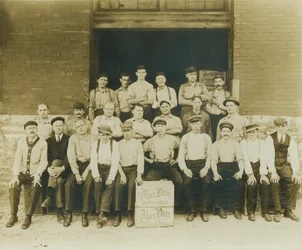 Arbeiter der Alpen Brau Brauerei
